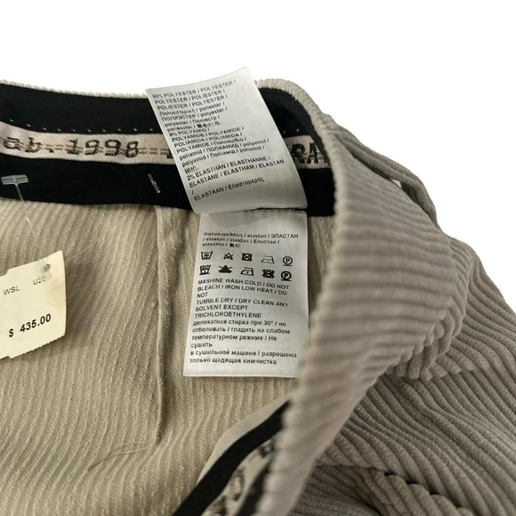 LUISA CERANO SMART Lightweight Corduroy Cord Wide LEG TROUSER OFFICE NWT 16